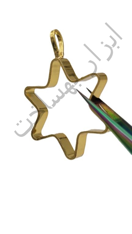 فریم استیل رزین  ستاره گردنبند