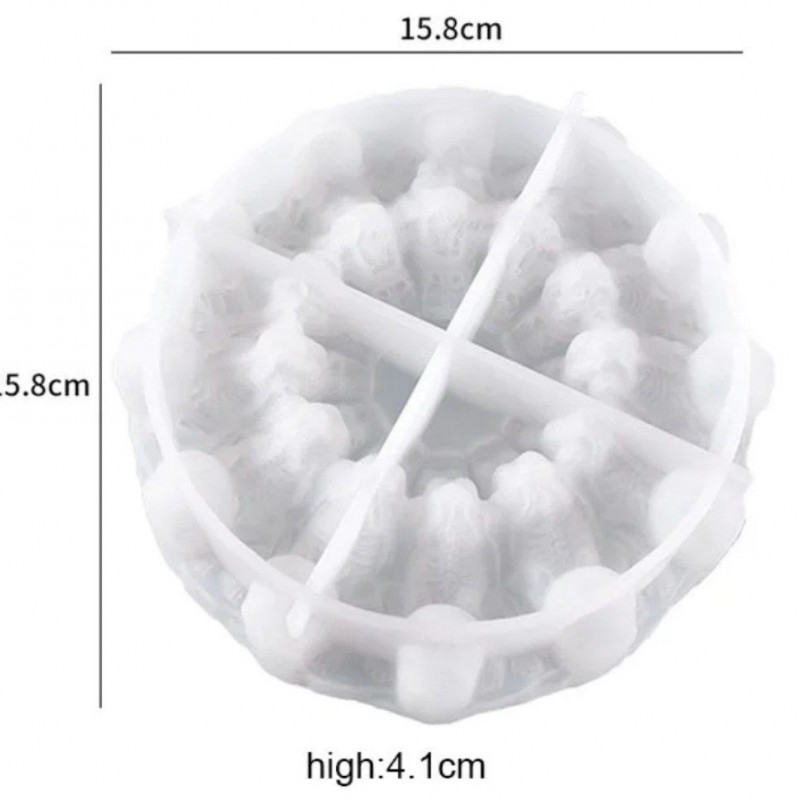 قالب سیلکونی وارداتی زیر سیگاری طرح جمجمه