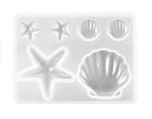 قالب سیلکونی وارداتی صدف و ستاره