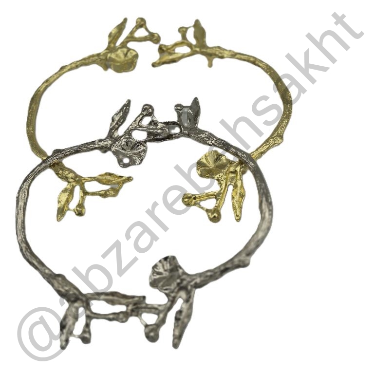 دسته سینی شاخه گل خمیده