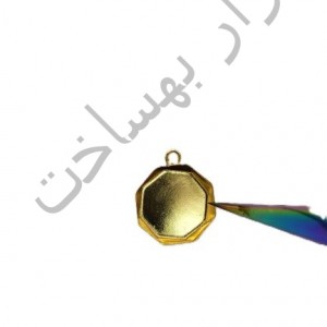 فریم استیل رزین چند ضلعی گوشواره