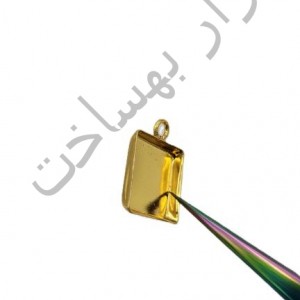 فریم استیل رزین مربع گوشواره