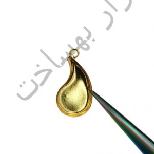 فریم استیل رزین بادام  گوشواره