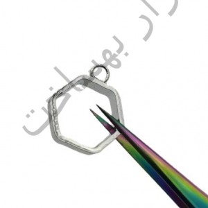 فریم استیل رزین شش ضلعی گوشواره