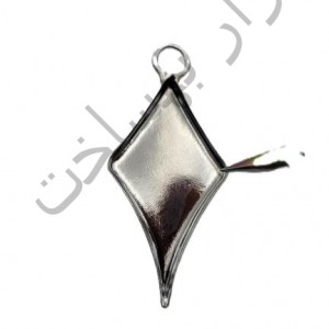 فریم استیل رزین لوزی  گردنبند