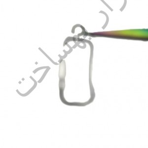 فریم استیل رزین مستطیل  گردنبند