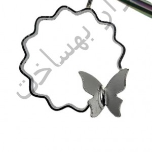 فریم استیل رزین  چند ضلعی گردنبند طرح دار