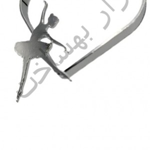 فریم استیل رزین  قلب گردنبند طرح دار