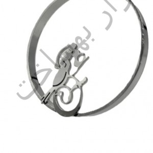 فریم استیل رزین  دایره  گردنبند طرح دار