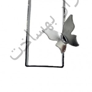 فریم استیل رزین مستطیل گردنبند طرح دار