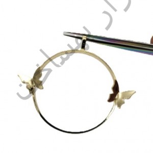 فریم استیل رزین دایره گردنبند طرح دار