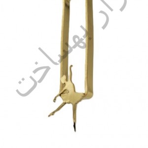 فریم استیل رزین مستطیل گردنبند طرح دار