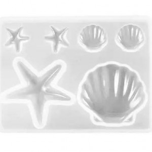 قالب سیلکونی وارداتی صدف و ستاره