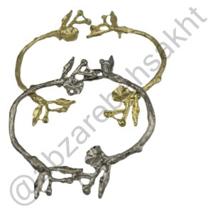 دسته سینی شاخه گل خمیده