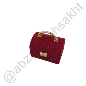 جعبه انگشتر زرشکی