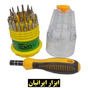بسته 6 عددی پیچ گوشتی 31 پارچه لیوانی Eko (قیمت عمده)