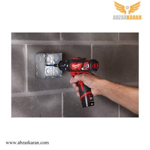 دریل شارژی چکشی میلواکی لیتیوم 12 ولت مدل M12 BPD-202C