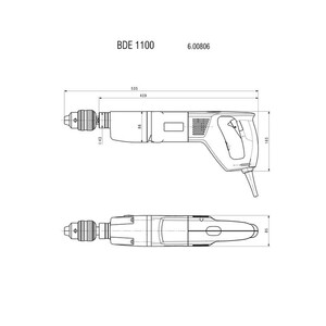 دریل گیربکسی متابو مدل BDE 1100