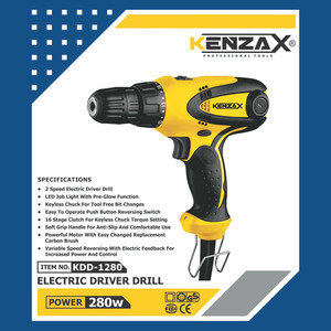 دریل پیچ گوشتی 280 وات کنزاکس مدل KDD-1280