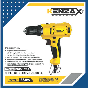 دریل پیچ گوشتی 230 وات کنزاکس مدل KDD-1230