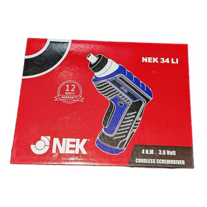 پیچ گوشتی شارژی نک لیتیوم 3.6 ولت مدل NEK 34 Li