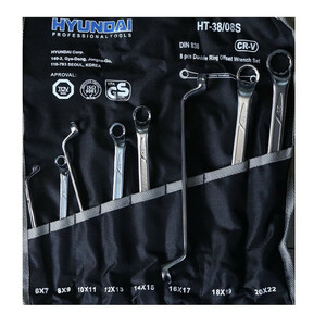 مجموعه 8عددی آچار دوسر رینگی هیوندای (hyundai) مدل 22-6
