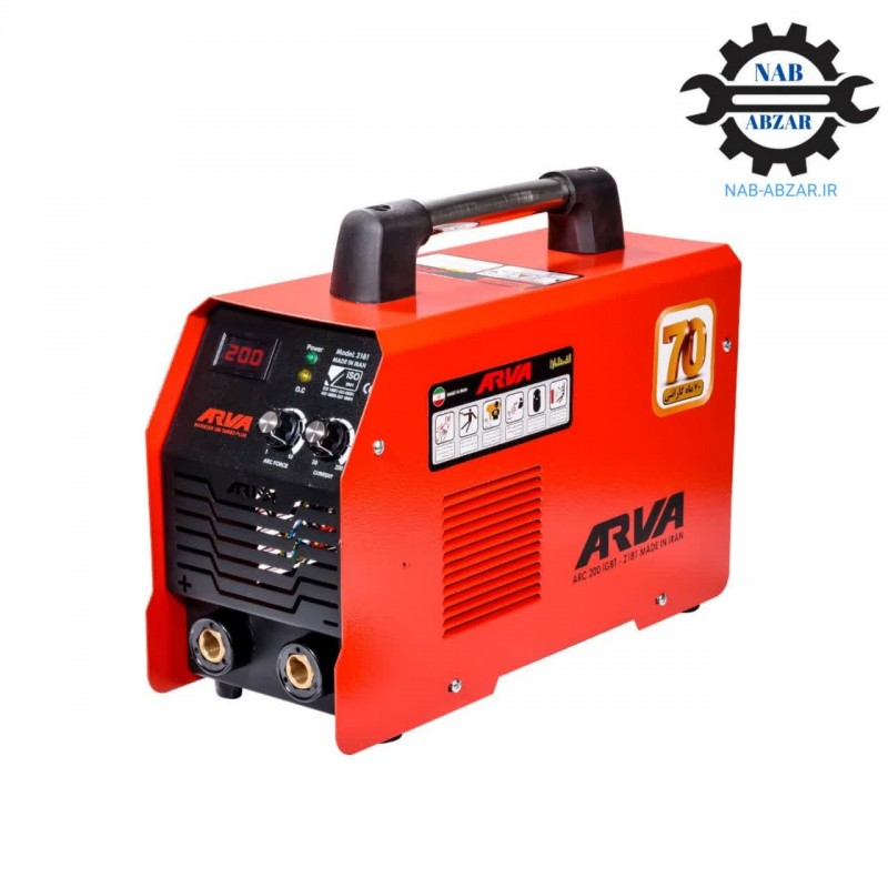 اینورتر جوشکاری ۲۰۰ آمپر آروا TURBO PLUS مدل ۲۱۸۱ بدن لوازم