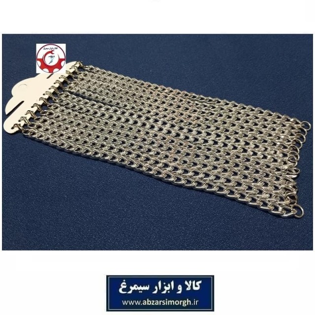دستبند زنجیر کارتیه یا کارتیر نقره ای 4 تراش فروش تک و جین 12 عددی ZBD-015