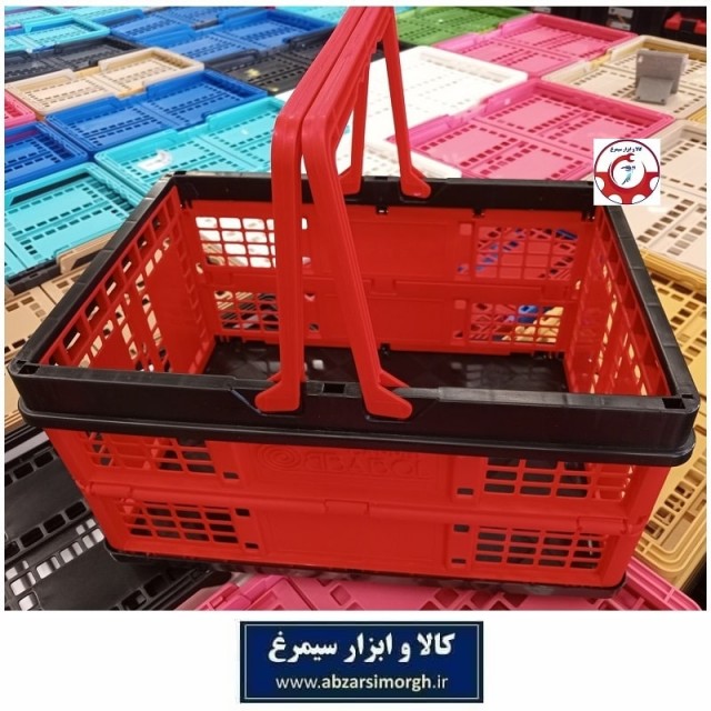 سبد تاشو پلاستیکی کم جا مناسب خودرو، پیک نیک، کمپینگ و سفر NAC-012