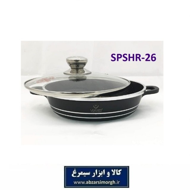 تابه یا ماهیتابه Vogati SPSHR-26 وگاتی سایز 26 مشکی تکه جعبه