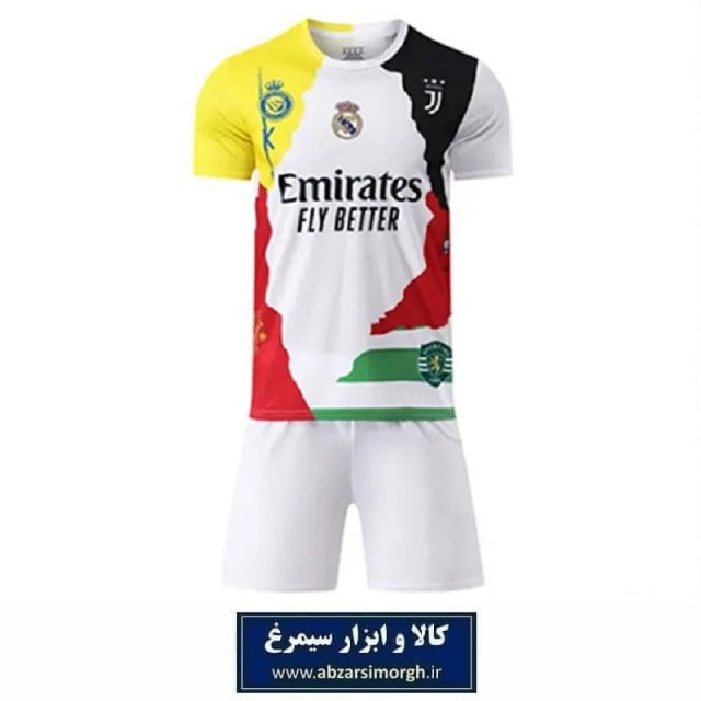 ست تی شرت و شلوارک ورزشی مدل کیت ترکیبی کریستیانو رونالدو