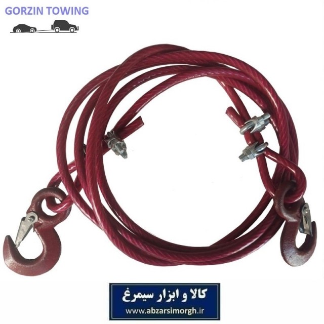 سیم بکسل 3 متری روکش دار بست دوبل گرزین مناسب خودرو سدان کوچک تا متوسط KBB-008