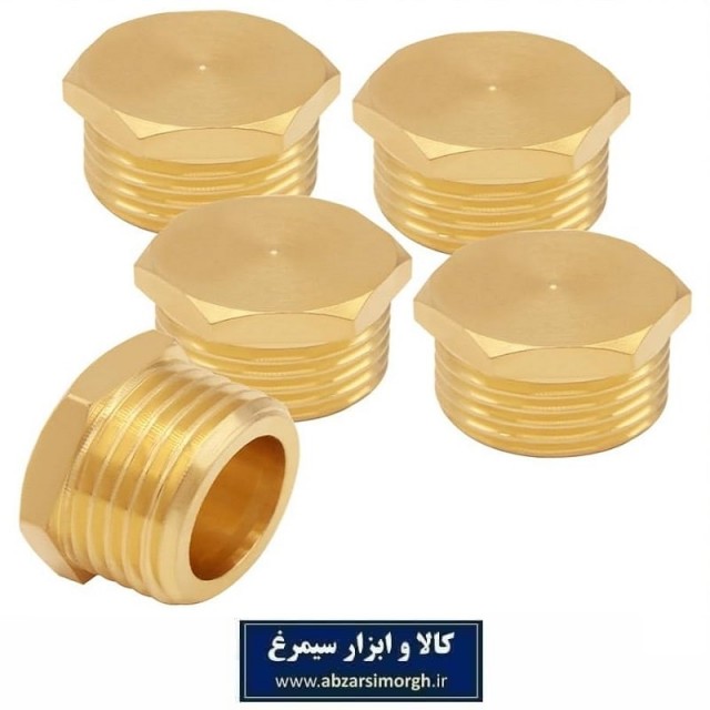 اتصالات برنجی - درپوش یا کپ کور کن 1/8 روپیچ لوله کشی و تاسیسات SBF-002