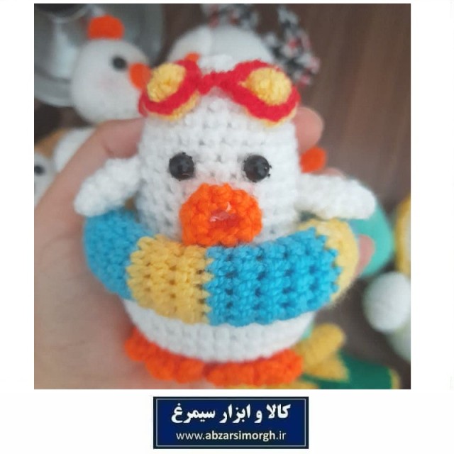 عروسک بافتنی اردک شناگر مناسب جوایز مدرسه و هدیه دانش آموزی فروش تک و تعداد HSK-190