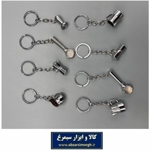 جاکلیدی ظروف قهوه، لوازم و اکسسوری کافی شاپ رنگ سیلور یا نقره ای HSK-196