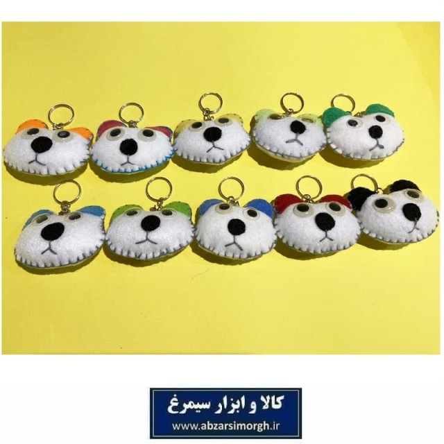 جاکلیدی و آویز نمدی خرس جوایز مدرسه و هدیه دانش آموزی و دبستان HFK-007