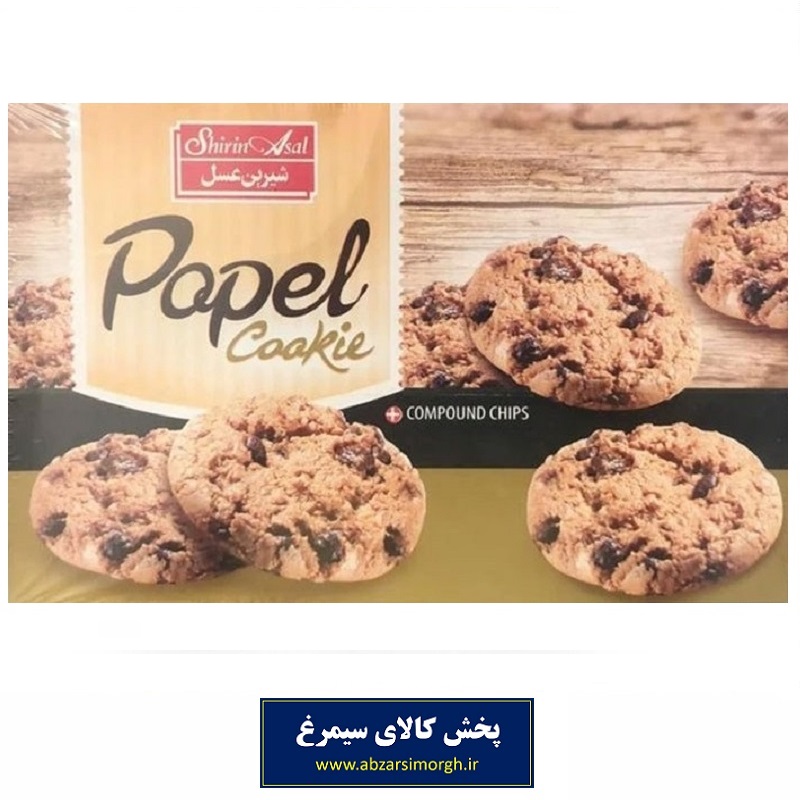 شیرینی کوکی آردی شیرین عسل با طعم نارگیل پاپل 240 گرم جعبه دار