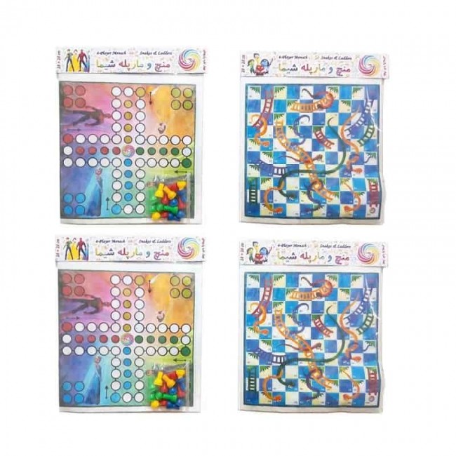 بازی منچ و مار و پله پارچه ای شیما ۴ عددی OHBF-001