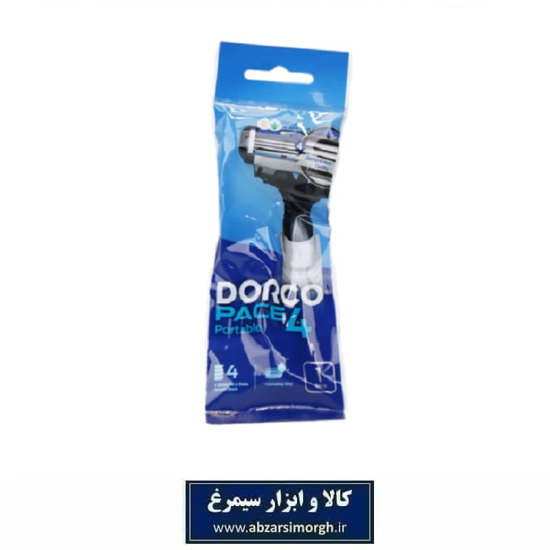 خود تراش مردانه Dorco دورکو مدل FRA100-1P با 4 لبه و پک 1 عددی HKT-009