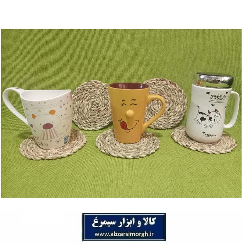زیر لیوانی و ماگ حصیری قطر 14 سانت صنایع دستی و هنری ایران HWK-052