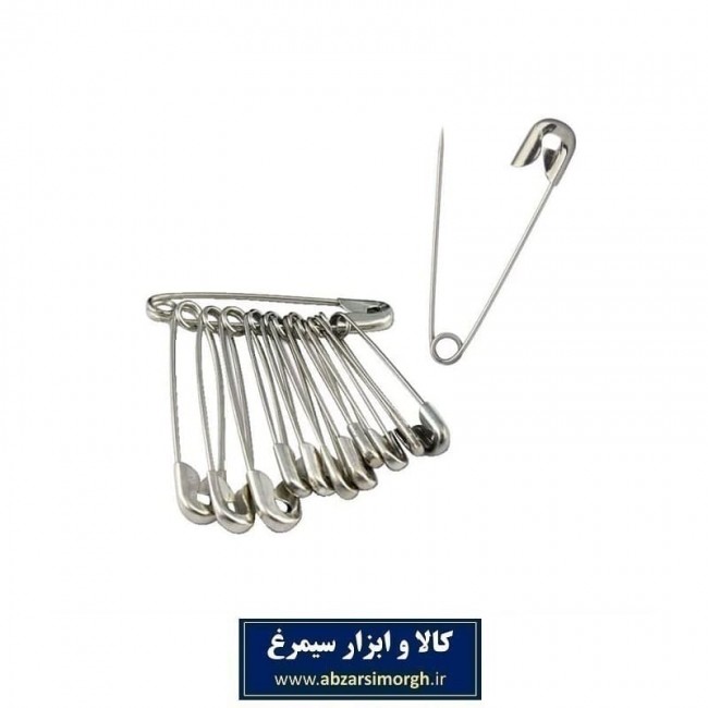 سنجاق قفلی سایز ۳ بسته ۱۲ عددی HSJ-002