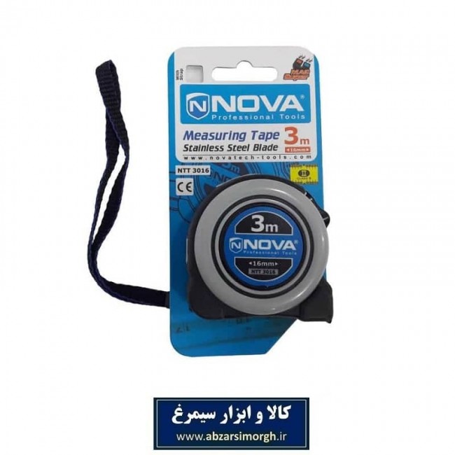متر دستی ۳ متری نووا مدل NTT 3016 کد AMT-006
