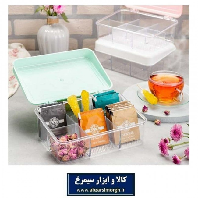 جعبه تی بگ و جای دمنوش پلاستیکی HOR-014