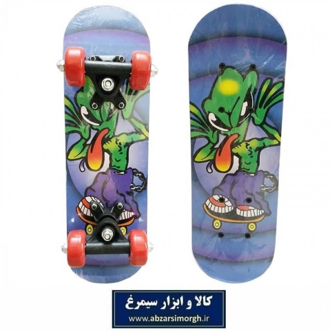 اسکیت برد سایز کوچک ۱۲.۵ × ۴۲.۵ سانت تخته ای طرح VSK-001A