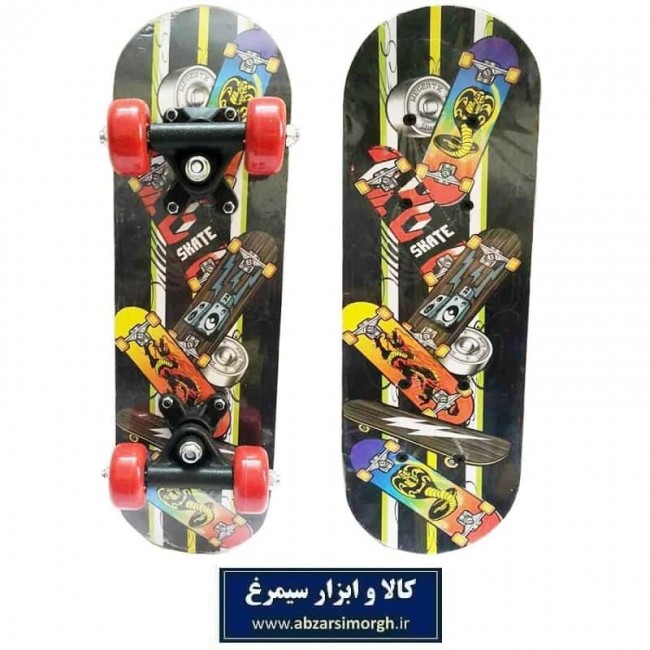 اسکیت برد سایز کوچک ۱۲.۵ × ۴۲.۵ سانت تخته ای طرح VSK-001D