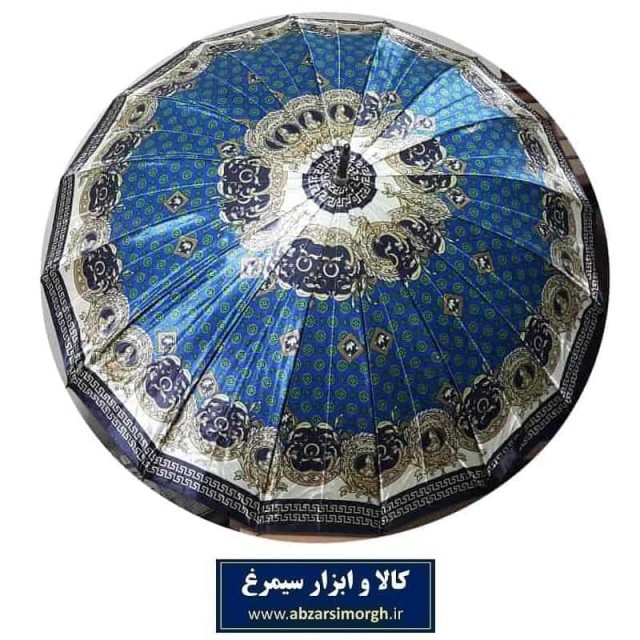 چتر زنانه نقش دار طرح A دسته عصایی ۱۶ فنر HCH-008