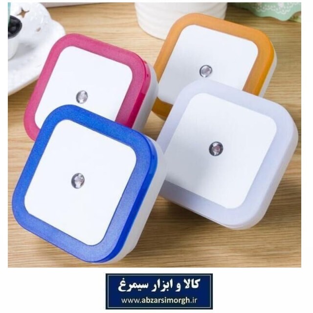 چراغ خواب Light Control سنسور دار مربع شکل کادر رنگی ELU-017