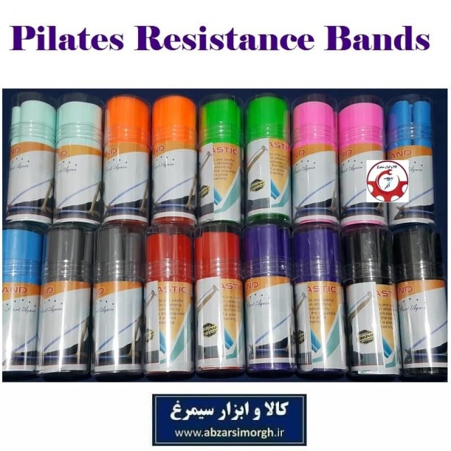 کش ورزشی پیلاتس Pilates Resistance Band طول 2 متر و ضخامت 0.5 میلیمتر قاب طلقی VKB-009