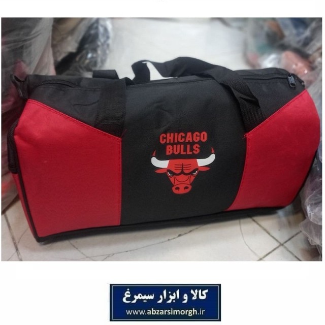 ساک ورزشی برزنتی شیکاگو بولز Chicago Bulls دو رنگ فروش تک و تعداد HSV-2079