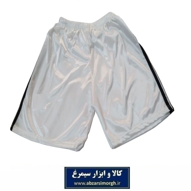 شورت و شلوارک ورزشی زنانه و مردانه  3 خط طرح آدیداس رنگ سفید فروش تک و تعداد VLV-006A